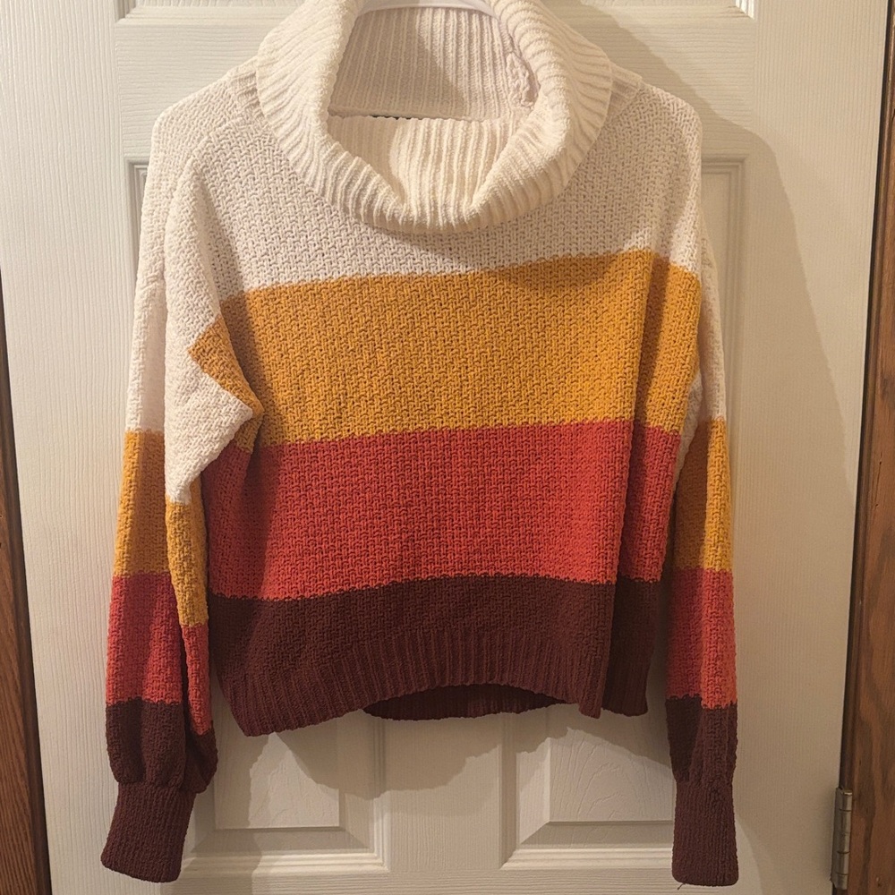 Almost Famous Multicolor Turtleneck Sweater